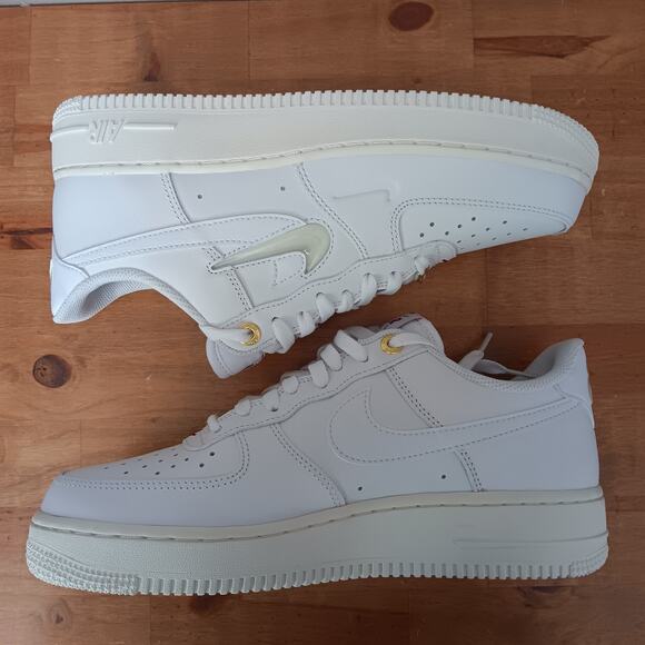 Nike Air Force 1 '07 Premium History Of Logos White Sail Womens 10 Mens 8.5 NWB - Picture 8 of 15